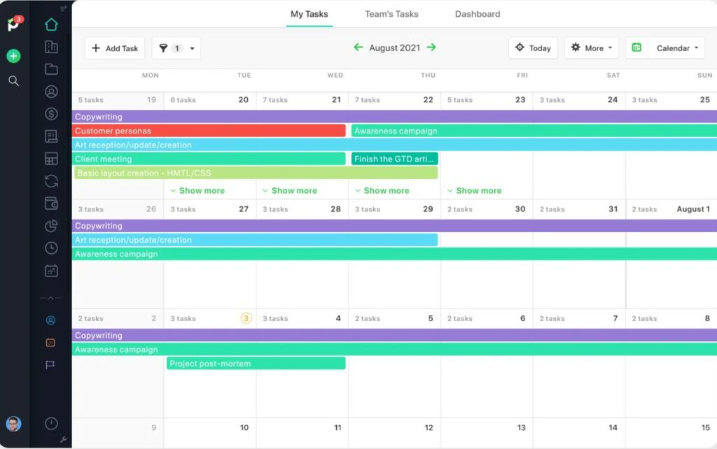 A screenshot of Paymo.