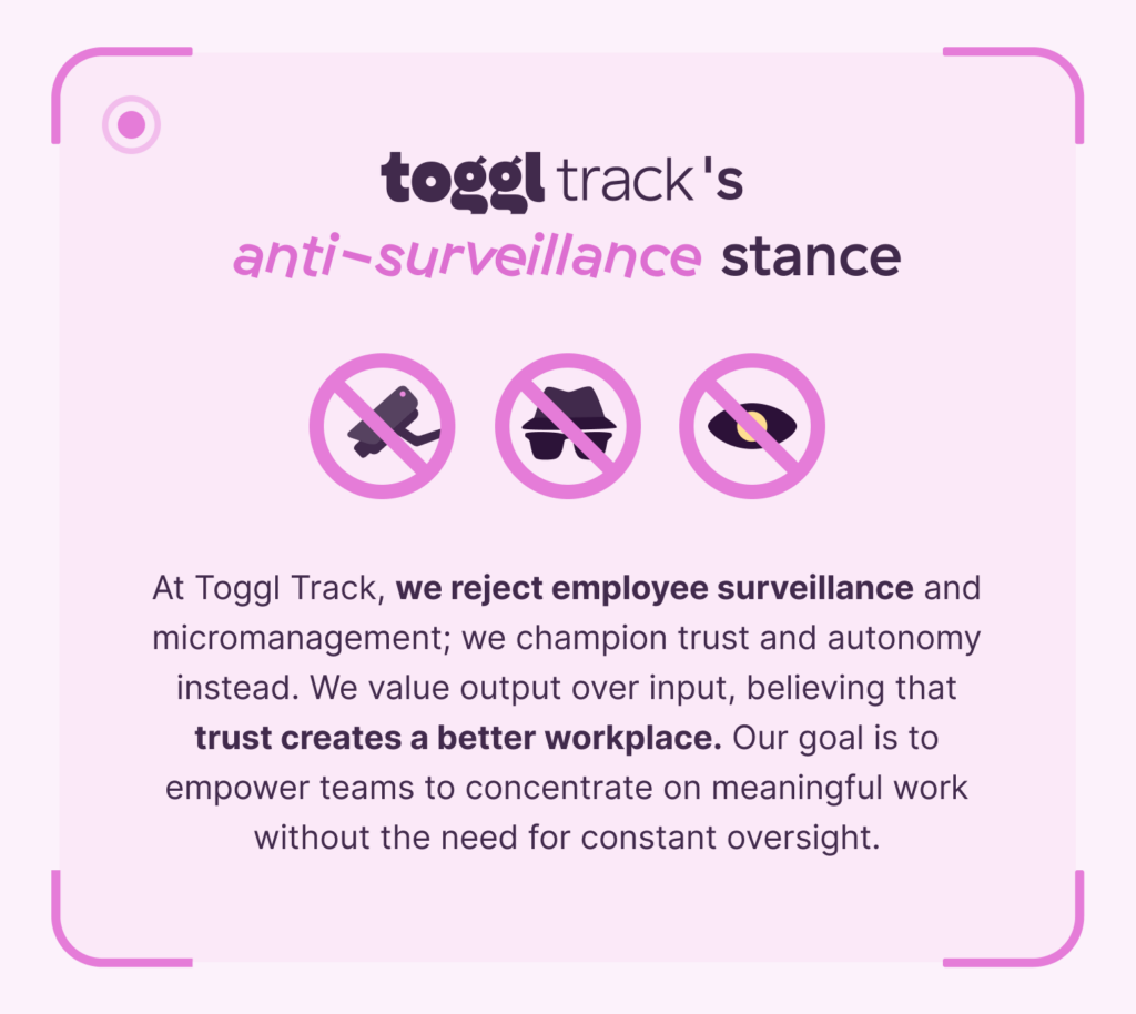 Anti-surveillance stance