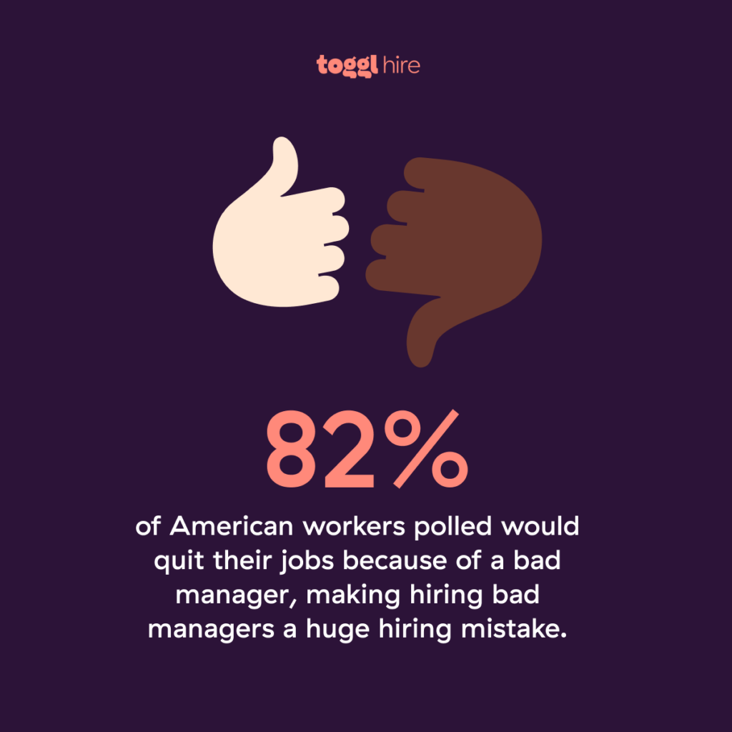 Cost of hiring a bad manager