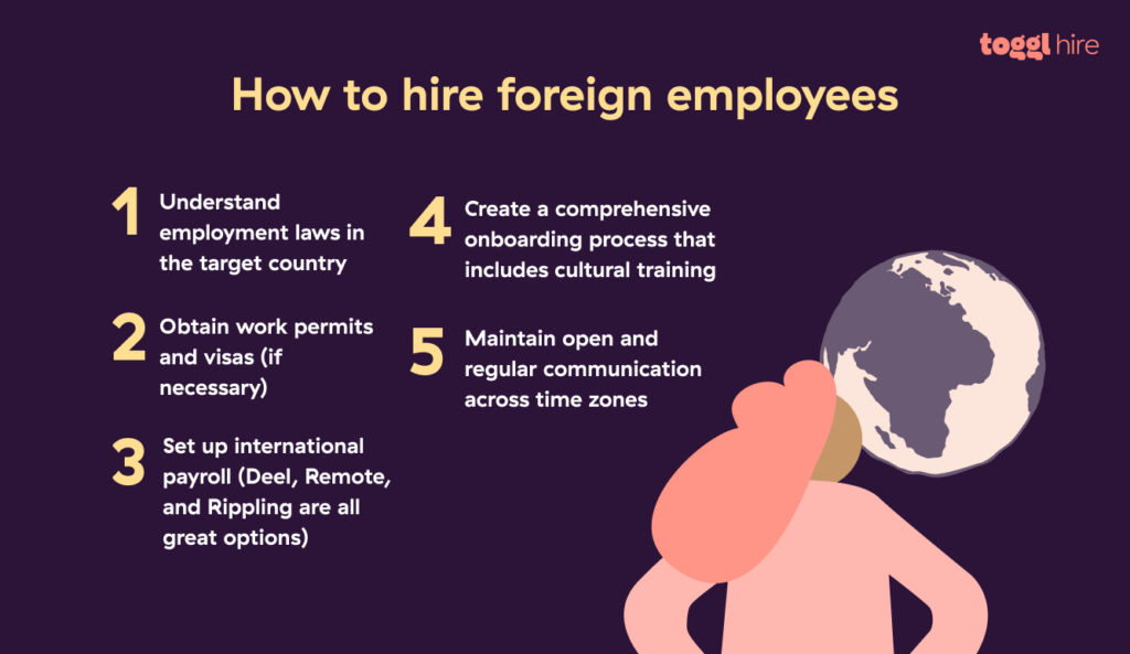 How to hire foreign employees