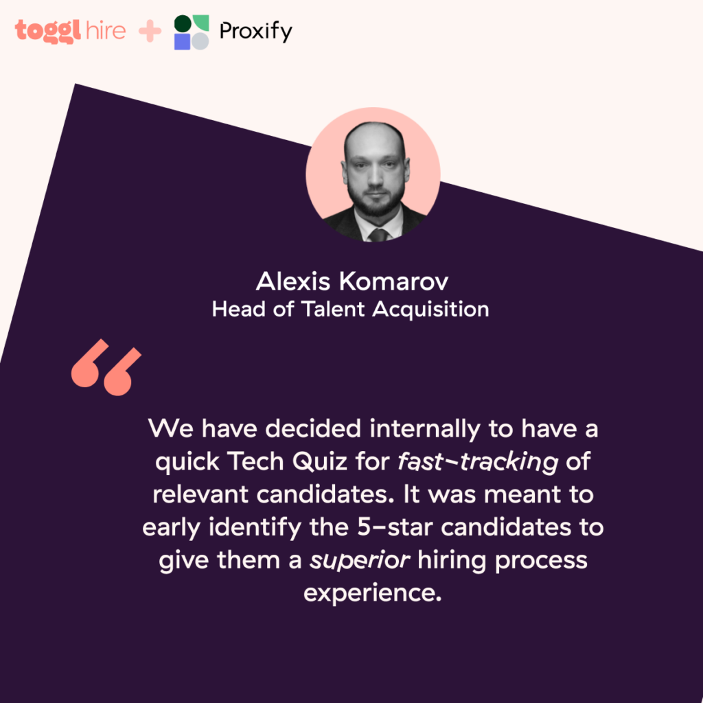 Toggl Hire testimonial