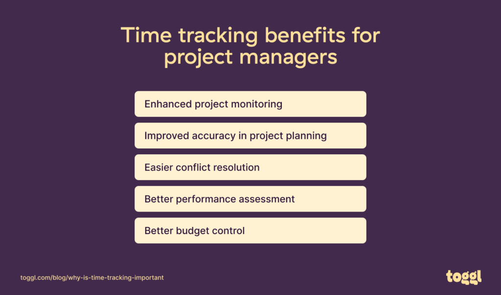 Time tracking benefits for project managers