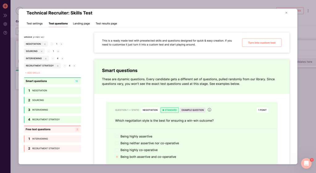 Toggl Hire Smart Skills Test for technical recruitment