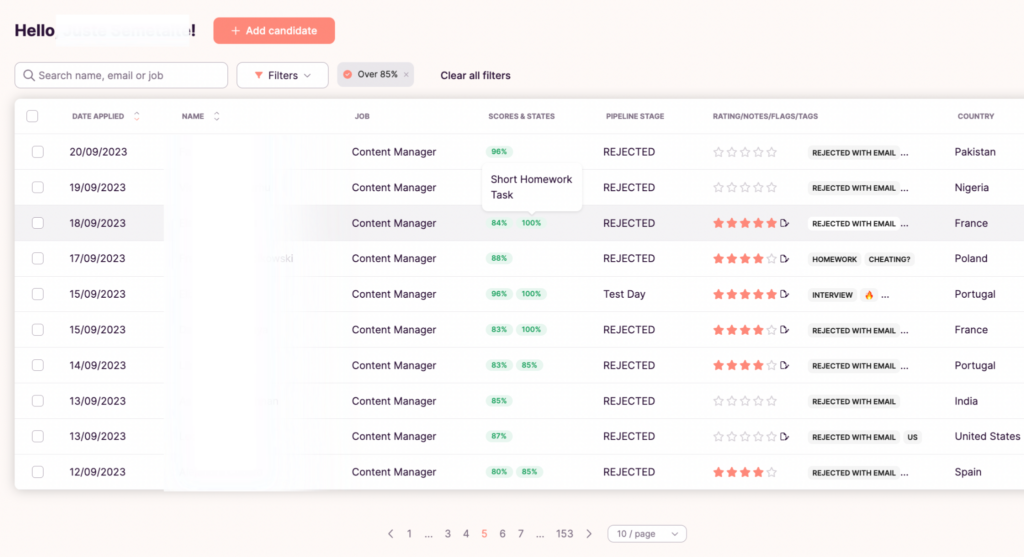 talent pool capability in toggl hire