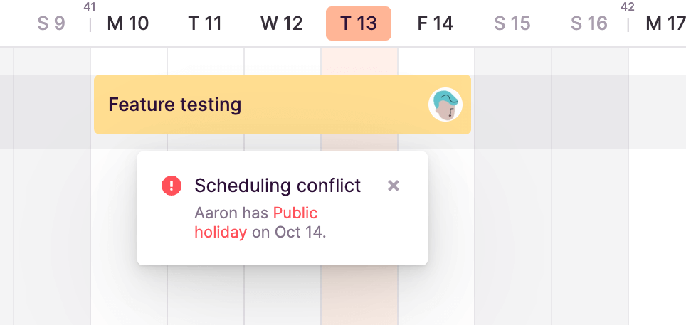 Toggl plan time off avoid scheduling conflicts